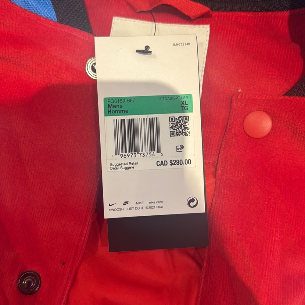 Brand New Nike Sportswear Corduroy Bomber Jacket/Coat! - Picture 2 of 5